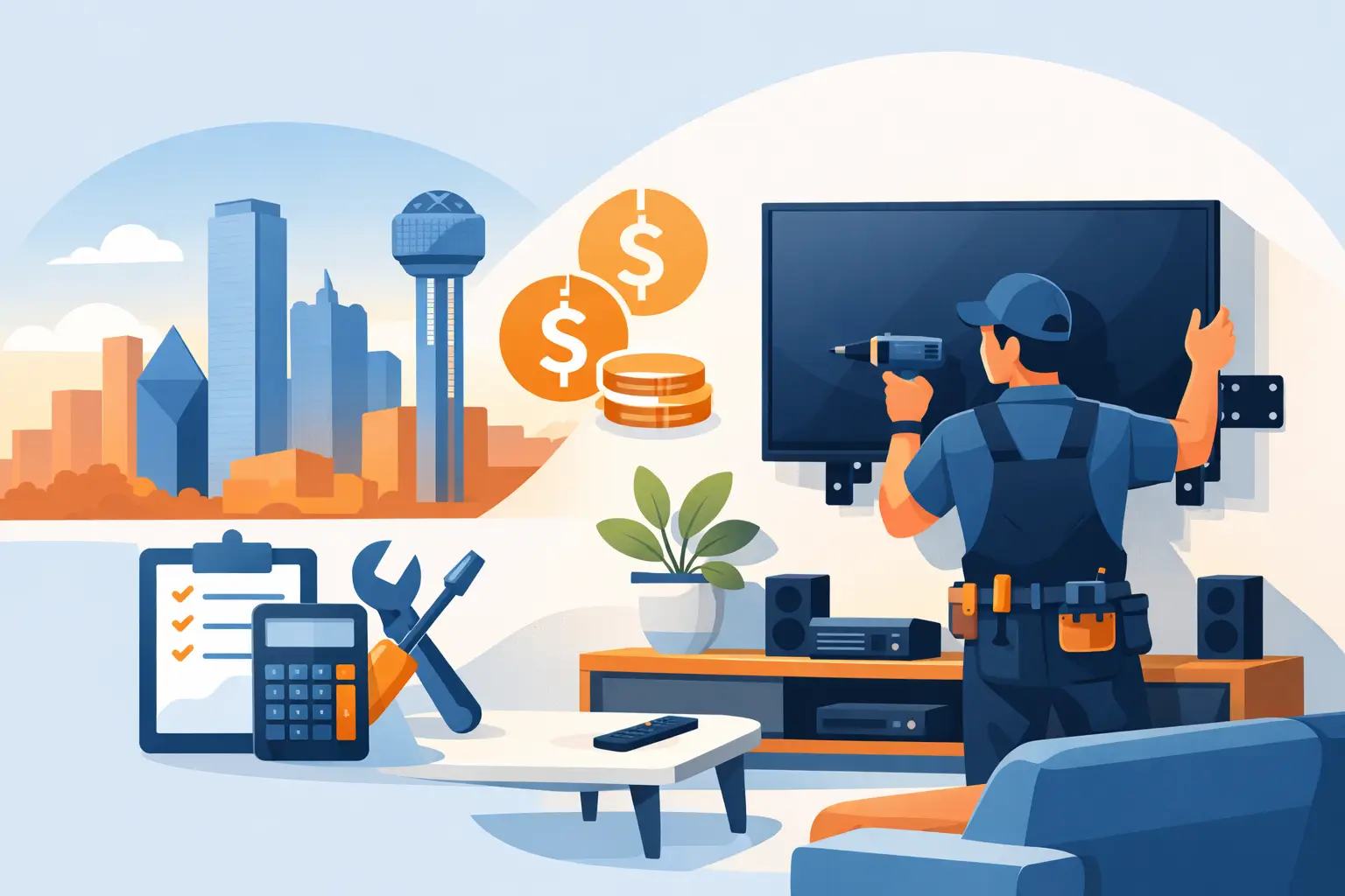 TV Mounting Cost Dallas Homeowners Can Expect