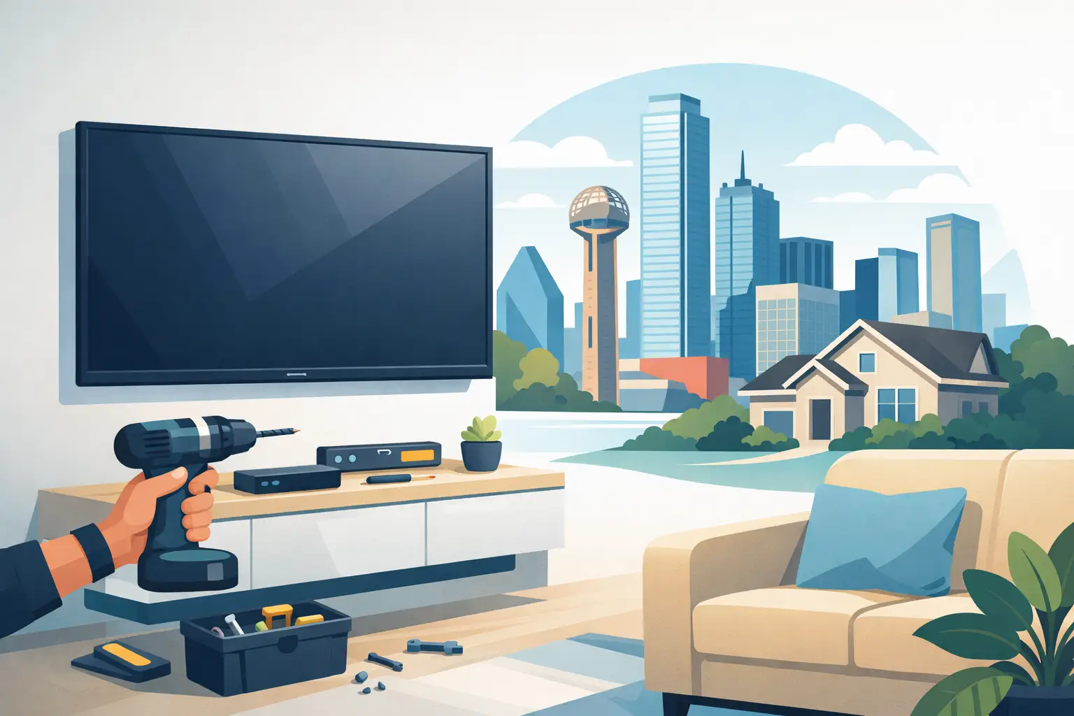 TV Mounting Cost Guide for Dallas Homes