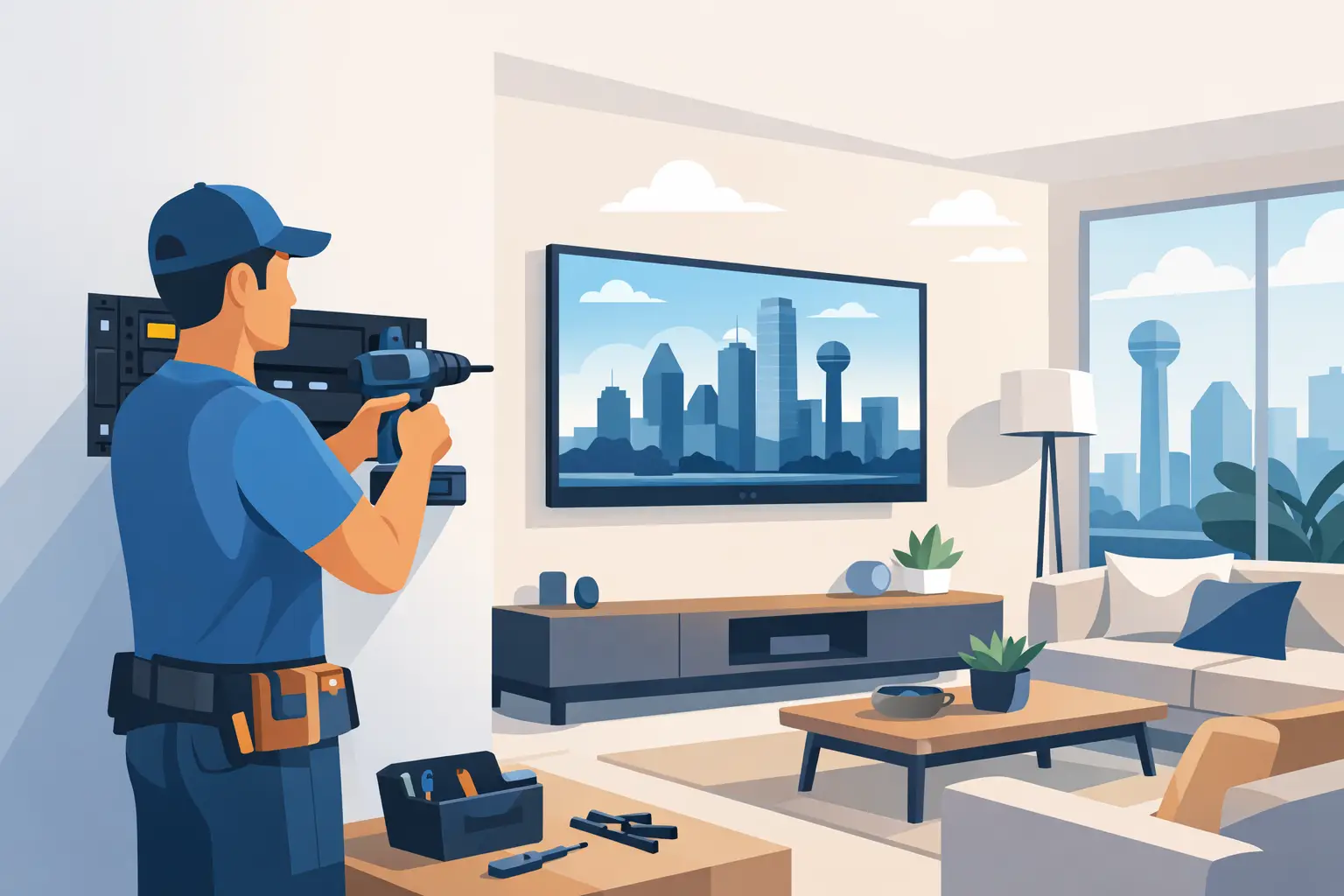 TV Mounting Done Right in Dallas Homes